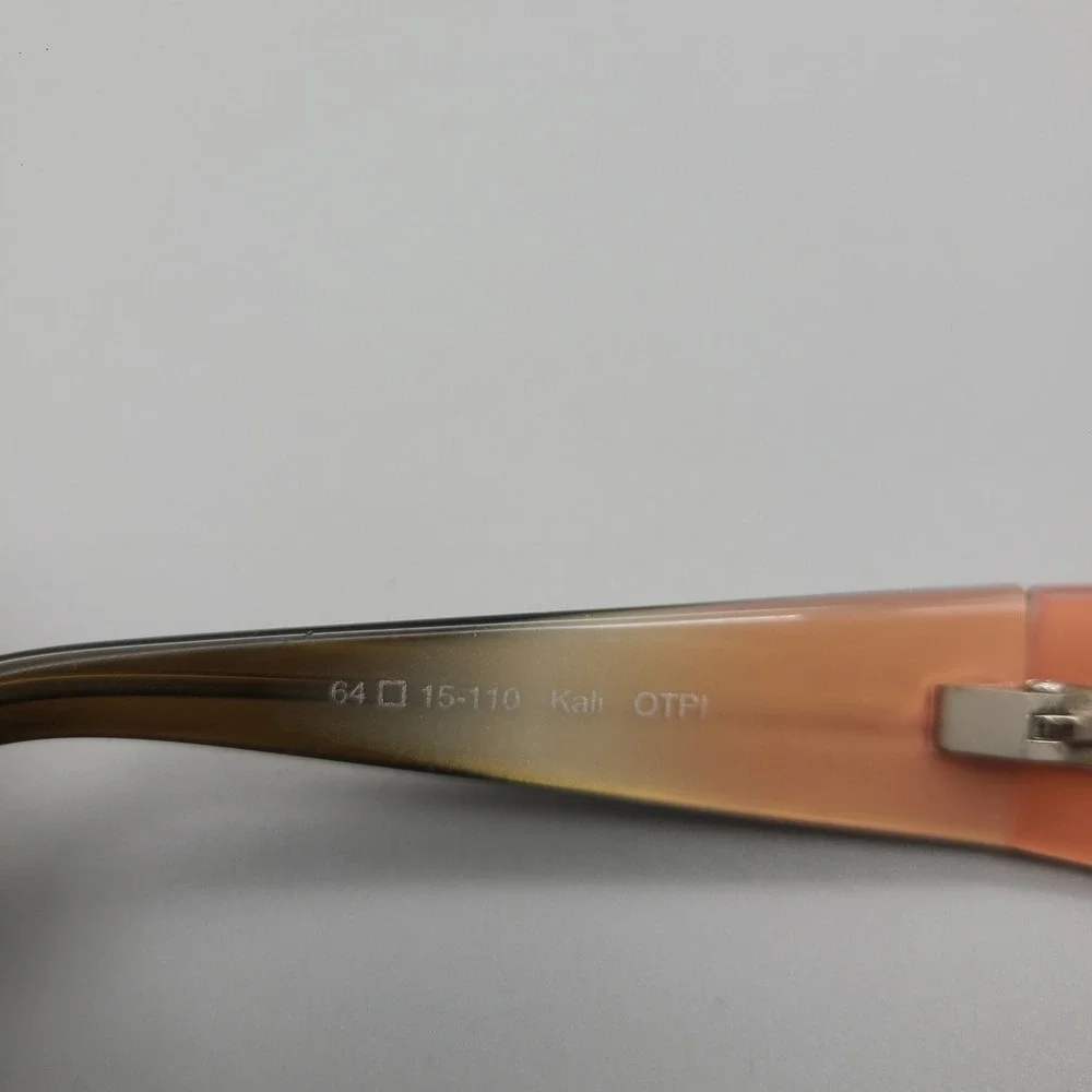 Oliver Peoples Kali Sunglasses Brown Peach Woodgrain Butterfly 64 15 110 OTPI